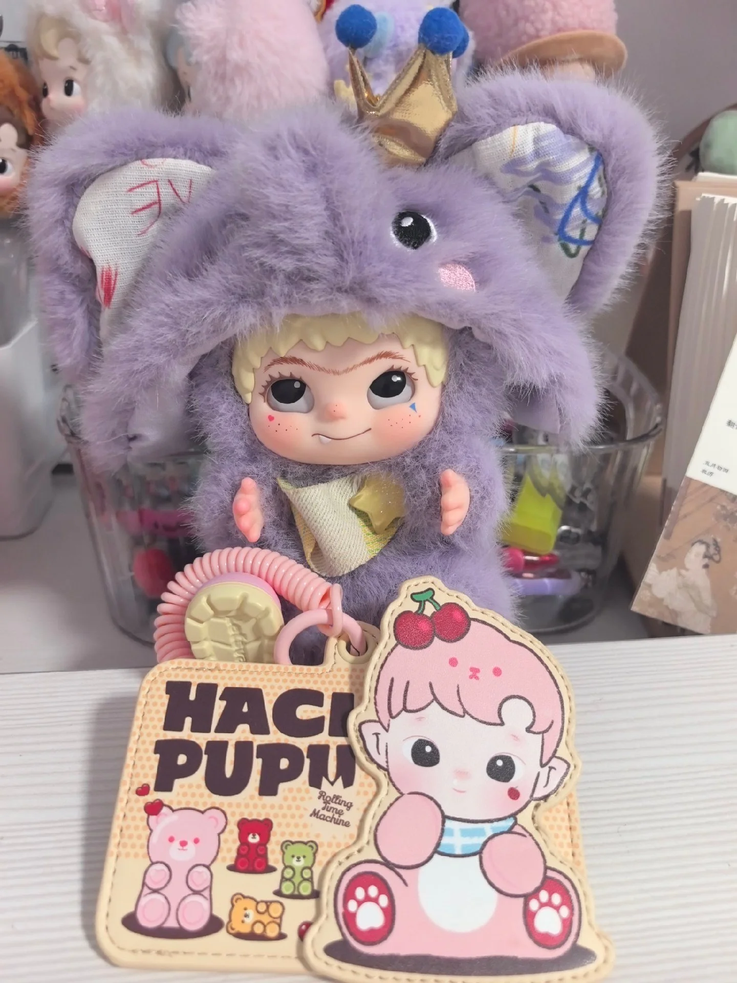 WAKUKU Elephant Tonton Purple Graffiti